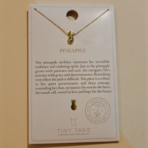 Tiny Tags Gold Pineapple Necklace